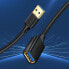 Przedłużacz przejściówka kabla USB-A 3.0 5Gb/s 0.5m czarny