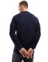 Фото #5 товара Brave Soul long sleeve polo shirt in navy