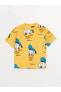 LCW baby Bisiklet Yaka Kısa Kollu Donald Duck Baskılı Erkek Bebek Tişört