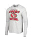 Фото #3 товара Men's Heathered Gray San Francisco 49ers Dozer Franklin Long Sleeve T-shirt