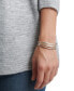 ფოტო #2 პროდუქტის Silver-Tone Triple-Row Cuff Bracelet