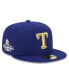 Фото #1 товара Men's Royal Texas Rangers 2024 Gold Collection 59FIFTY Fitted Hat