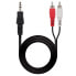 Фото #1 товара NANOCABLE Jack 3.5 To 2xRCA 3 m