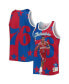 Фото #1 товара Men's Allen Iverson Royal and Red Philadelphia 76ers Sublimated Player Tank Top