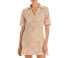 Jonathan Simkhai Gabrielle Crocheted Cotton Cover Up Dress Swimwear Beige Size L