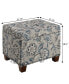 21.75" Canvas Fabric Madison Storage Ottoman