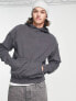 Фото #3 товара ADPT washed oversized hoodie in dark grey