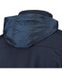 Men's Navy New England Patriots Circle Zephyr Softshell Full-Zip Jacket