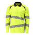 MASCOT Accelerate Multisafe 21383 long sleeve polo Hi-Vis Yellow / Dark Navy, S - фото #2