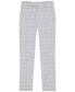 Big Boys Stretch Deco Plaid Machine Washable Pants