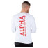 ALPHA INDUSTRIES Back PrinHeavy long sleeve T-shirt