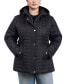 Фото #1 товара Women's Plus Size Hooded Quilted Water-Resistant Coat