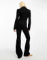 Фото #4 товара COLLUSION tailored flared trouser co-ord in black