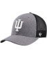 Фото #1 товара Men's Charcoal Indiana Hoosiers Carbon Trucker Adjustable Hat