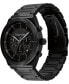 ფოტო #2 პროდუქტის Men's Black-Tone Stainless Steel Bracelet Watch 44.5mm