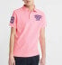 Superdry Organic Cotton Classic Superstate Polo Shirt Pink S