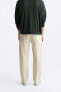 TEXTURED COTTON TROUSERS