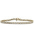 ფოტო #1 პროდუქტის Diamond Link Tennis Bracelet (1/2 ct. t.w.) in 10k Gold, Created for Macy's