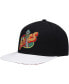 Фото #1 товара Men's Black, White Seattle SuperSonics Hardwood Classics Wear Away Visor Snapback Hat