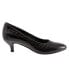 Trotters Kiera T1805-045 Womens Black Narrow Leather Pumps Heels Shoes 9.5