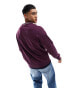 Фото #6 товара Calvin Klein running logo comfort sweatshirt in purple