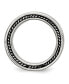 ფოტო #2 პროდუქტის Stainless Steel Polished and Antiqued 9mm Band Ring