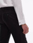 Topman skinny tux suit trousers in black Черный, W34 Long - фото #3