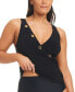 Фото #2 товара Women's Grommet-Detail Tankini Top