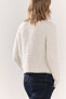 Knit cardigan with faux pearls