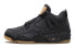 Jordan Air Jordan 4 Retro Levis Black 高帮 复古篮球鞋 GS 黑色 / Кроссовки Jordan Air Jordan AQ9103-001