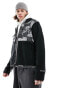 Фото #1 товара The North Face Denali Polartec fleece jacket in black Yosemite print