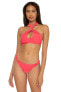 Фото #1 товара Aspen 299865 High Neck Halter Bikini Top Swimwear Grapefruit Size S
