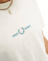 Fred Perry logo t-shirt in ecru