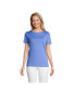 ფოტო #1 პროდუქტის Women's Relaxed Supima Cotton Short Sleeve Crewneck T-Shirt