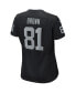 Фото #2 товара Women's Tim Brown Black Las Vegas Raiders Game Retired Player Jersey