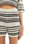 Фото #7 товара ASOS DESIGN knit beach short co ord in mono