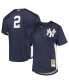 Фото #1 товара Men's Derek Jeter Navy New York Yankees Cooperstown Collection Mesh Batting Practice Jersey