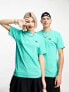 Фото #1 товара Vans unisex left chest logo t-shirt in turquoise