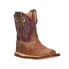 Фото #2 товара Roper Cowbaby Square Toe Cowboy Infant Girls Brown Casual Boots 09-016-7912-138