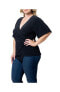 ფოტო #4 პროდუქტის Plus Size Stella Cinch Faux Wrap Top