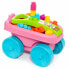 Фото #4 товара Детский конструктор Конструктор Molto Building Blocks Trolley Pink 20 Pieces.