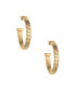 ფოტო #1 პროდუქტის Your Essential Flex Snake Chain 18K Gold Plated Hoop Earrings