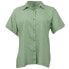 River's End Camp Short Sleeve Button Up Shirt Womens Green Casual Tops 670-PLM
