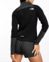 The North Face Running 1/4 zip run fleece in black