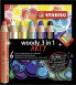 Фото #1 товара Карандаши цветные STABILO Woody Arty 3 в 1 6 цветов + точилка