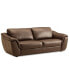 Фото #2 товара Jennard 91" Leather Sofa, Created for Macy's