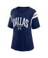 Women's Navy Dallas Cowboys Earned Stripes T-shirt