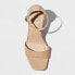 Women's Shelly Heels with Memory Foam Insole - A New Day Tan 7.5