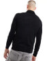 ONLY & SONS high neck jumper in black