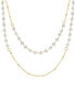 Фото #1 товара Clear Crystal Layered Necklace